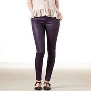 American Eagle Eggplant Coated Hi Rise Jeggings
